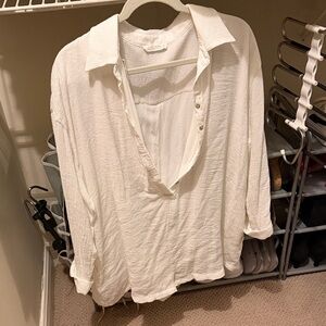 White Button-Up Jumper/Romper